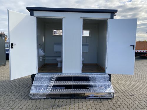 Doppel-WC Container mit Fäkalientank 3x2 Meter